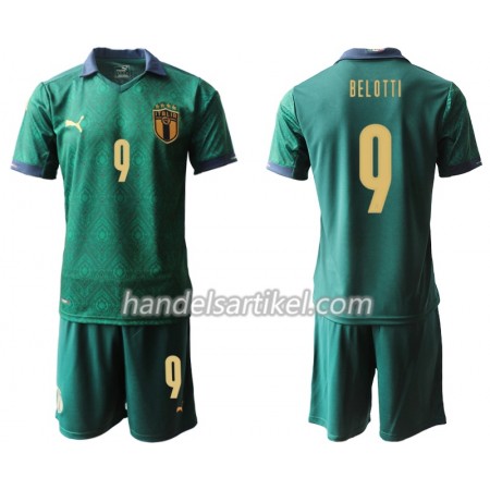 Italien Andrea Belotti 9 Kinder Ausweich Trikotsatz Euro 2020 Kurzarm (+ Kurze Hosen)